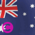 Australien-Landesflagge, Elgato-Streamdeck und Loupedeck animierte GIF-Symbole als Hintergrundbild für Tastenschaltflächen